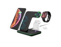 ３ in1 Fast Wireless Charger for iPhone8/8 Plus/X and apple watch