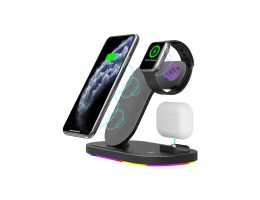 Wireless Fast Charging Holder Mount for iphone, tws earbuds, iwatch, 3 in 1 fast charger